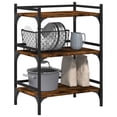 thumbnail image 3 of vidaXL Kitchen Trolley Smoked Oak 50x35x75.5 cm Engineered Wood, 3 of 5