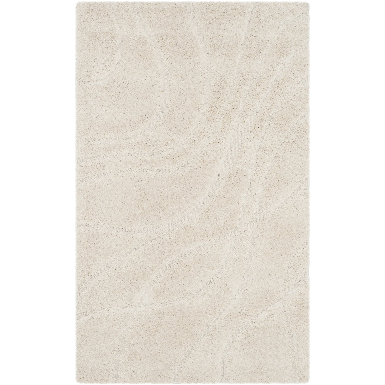 SAFAVIEH Florida Tamzen Abstract Shag Area Rug, Cream, 5'3" x 7'6"