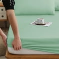thumbnail image 4 of Linnome Fitted Sheet And Pillowcase Set Double Bed Size All Inclusive Soft Fiber Cover Non Slip Mattress Protector For Home Bedding Comfort, 4 of 6