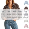 thumbnail image 3 of Vmvidoty Womens Polka Dot Cropped Jacket Zip Up 2026 Trendy Casual Fashion Jacket Coat with Pockets Light Blue XL, 3 of 6