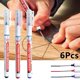 thumbnail image 1 of New 6PCS/Set Long Head Markers Bathroom Woodworking Decoration Multi-purpose Deep Hole Marker Pens Red/Black/Blue/Green InkStyle B He Qiyong unisex, 1 of 1