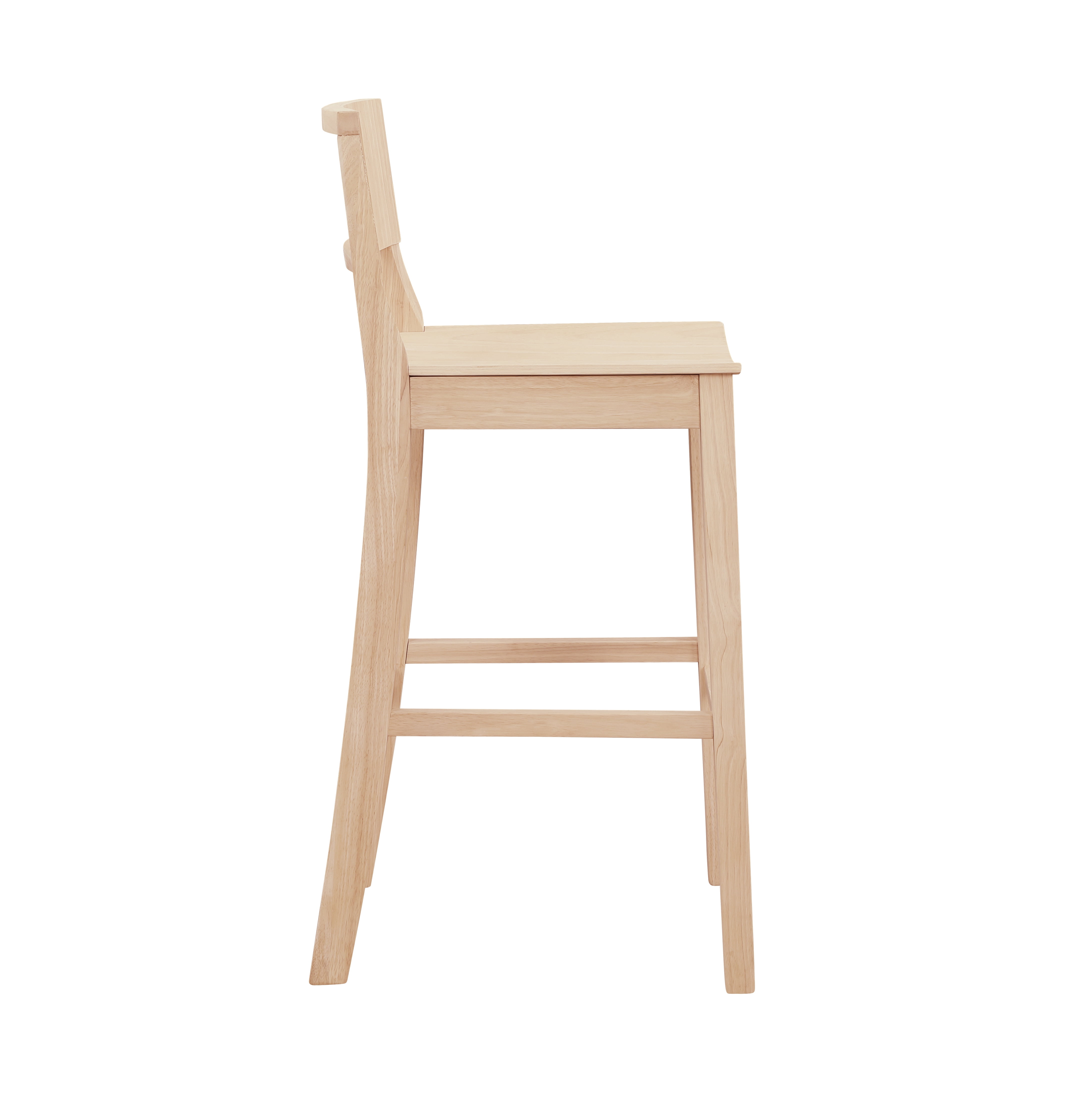 Linon Darcy 30" Indoor Wood Bar Stool, Set of 2, Unfinished