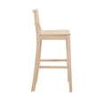 thumbnail image 4 of Linon Darcy 30" Indoor Wood Bar Stool, Set of 2, Unfinished, 4 of 13