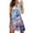 Blue, variant on Women's Casual Dress for Women Printed Round Neck Sleeveless Fashionable Everyday Dress Pink S