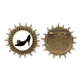 thumbnail image 1 of Negro zapatos de tacon alto patron de flores silueta Pin de gancho de metal vintage con forma de sol Unbranded M, 1 of 3