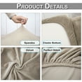 thumbnail image 6 of Skksst Stretch Velvet Sofa Cover Sectional Couch Slipcover Furniture Protector, Loveseat, 6 of 7