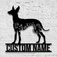 thumbnail image 2 of Craftnamesign Custom FLoral Cirnechi dellíEtna Metal Wall Art Light, Custom Dog Lover Name Sign, 2 of 5