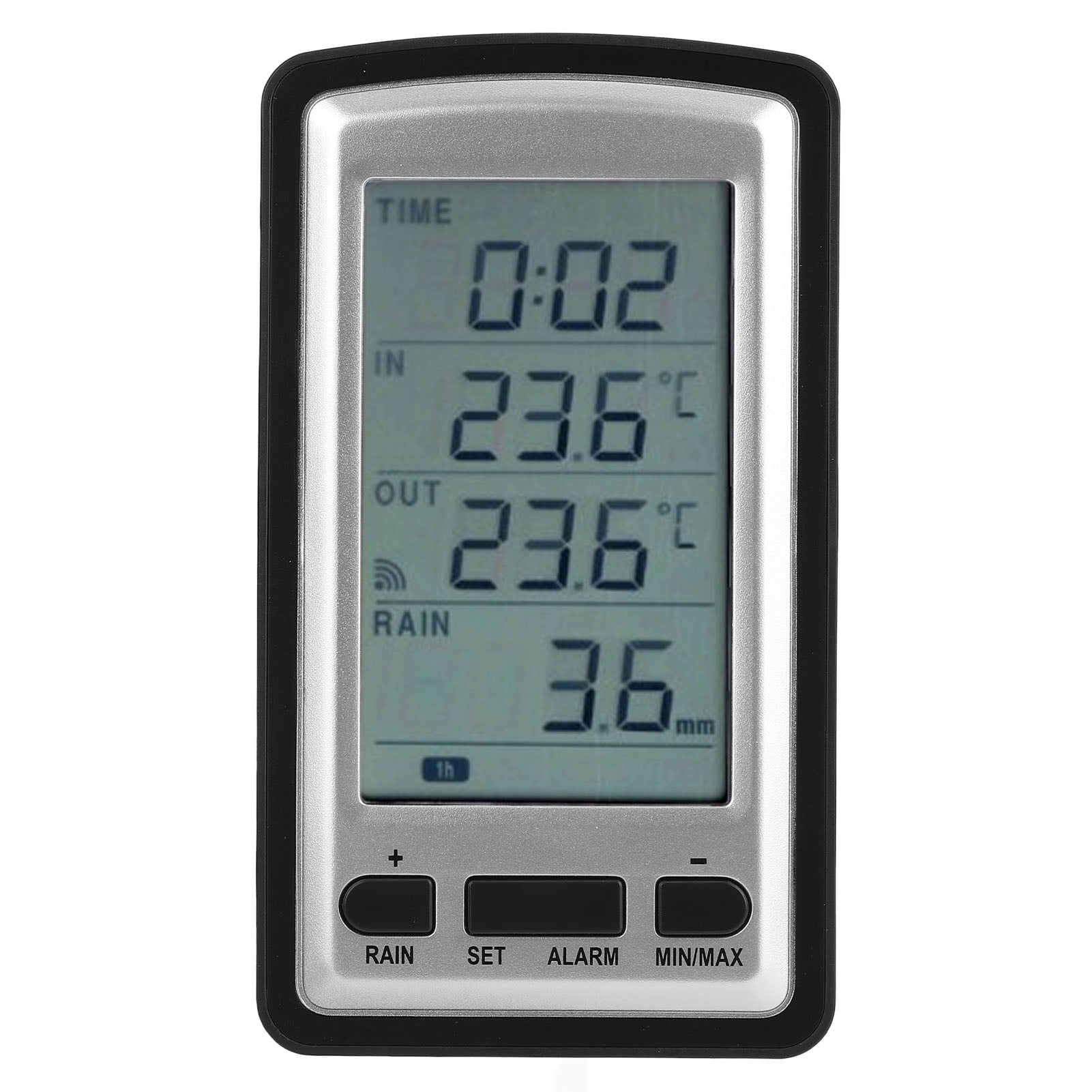 Digital Wireless Rain Meter Gauge, Household RCC Transmission Temperature Recorder With Receiver For Indoor Outdoor, Wireless Rain Meter Gauge, Digital Weather Station With RCC Receiver