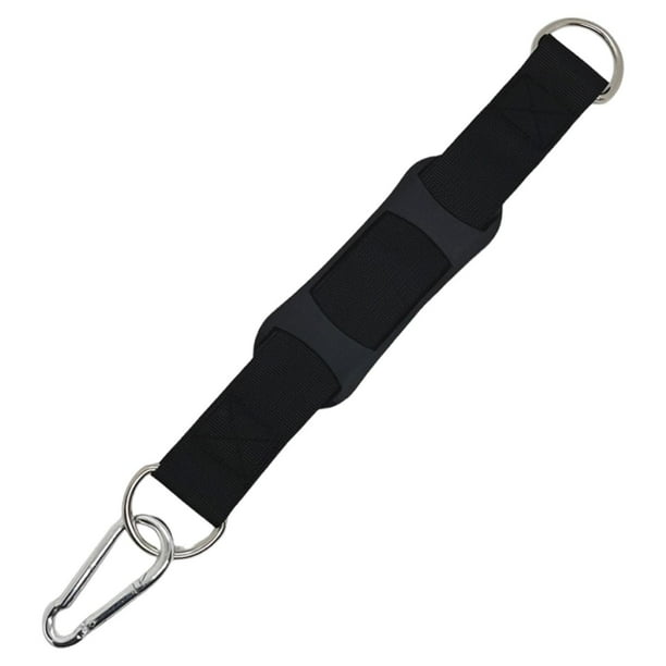 Correa para colgar columpios de , ideal para entrenar en casa o en el gimnasio. Soporta hasta 100 kg. Correa de ejercicio para hamaca de jardín o Negro