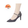 thumbnail image 4 of INSPIRE CHIC Sangles de Chaussures Antidérapantes Amovibles et Ajustables pour Femmes avec Boucle en Suède Gris 20,5 Cm/8,07 Pouces, 4 of 4