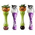 thumbnail image 2 of Glowing Halloween Bubble Wand for Kids, Automatic Bubble Blower with Solution Refill, Light Up 10 Inch Handheld Toy (All), 2 of 6