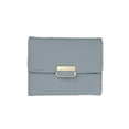 thumbnail image 4 of Cartera con clip de bolsillo Cartera triple Capacidad adicional, almacenamiento minimalista, viaje duradero, conveniencia portátil pequeña moda PU, Azul Fernando Cartera delgada para mujer, 4 of 8