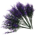 thumbnail image 3 of 15 piezas de lavanda artificial, tallos de lavanda, arreglo floral, tallos de lavanda, decoración de flores falsas, 3 of 8