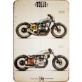 thumbnail image 1 of Hojalata Rectangular 30*40cm Serie Motocicleta Plano, 1 of 9