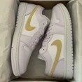 thumbnail image 2 of Ni - ke Ni - ke Wmns Air Jordan 1 Low Barely Grape Purple Lemon AJ1 DC0774-501 Size 8.5 7Y, 2 of 5
