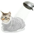 thumbnail image 4 of Breathable Mesh Cats Shower Bag For Manicure Scratch Resistants Adjustable Bathing Polyester Soft Cats Wash Bag, 4 of 6