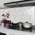 thumbnail image 1 of Minkissy 8Pcs Rectangular Self Adhesive Tiles for Walls with Marble Effect for Decorators Home Use, 1 of 7