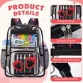 thumbnail image 5 of DAKIMOE Clear Backpack Heavy Duty Stadium Approved School Cute Transparent Backpacks Clear Bag Travel, 5 of 8