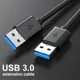 thumbnail image 2 of Cable de extensión USB 3,0 Extra largo, Cable de transferencia de datos de alta velocidad macho A macho para teclado de radiador, extensor de disco duro, 2 of 5