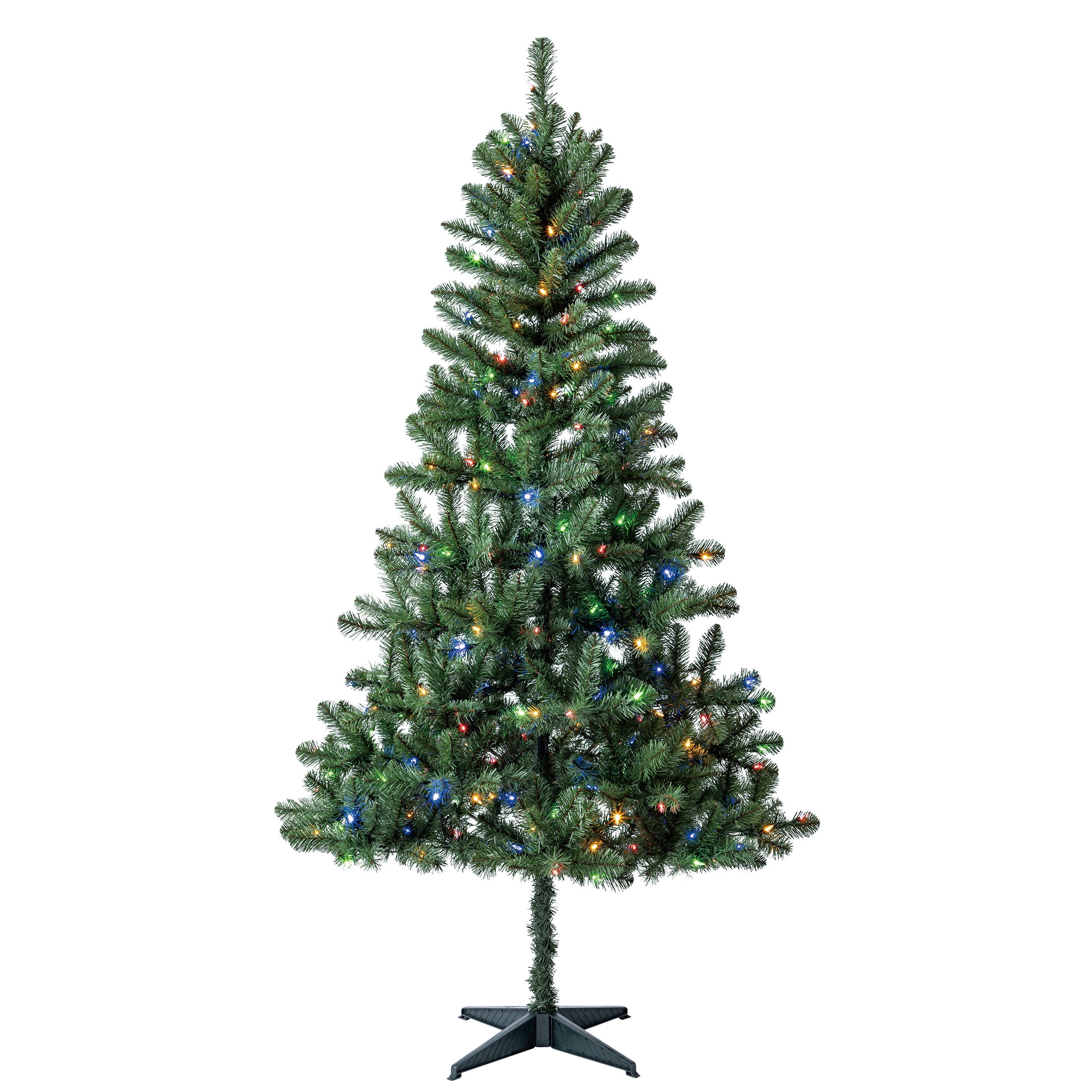 6.5' Pre-Lit Madison Pine Green Artificial Christmas Tree with