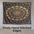 thumbnail image 4 of Golden Mandala Glow Wall Tapestry Bohemian Aesthetic Wall Hanging Decor for Bedroom Dorm Living Room Picnic Home 30"x40", 4 of 6
