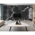 thumbnail image 2 of 3D Wallpaper Modern Black Marble Stone WAL0368, 2 of 7