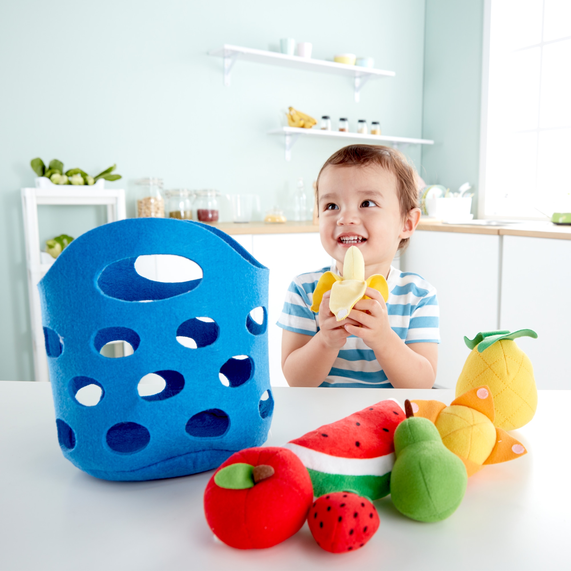 Hape Kitchen Fruit Basket Food Playset, 8 Pieces - image 4 of 5