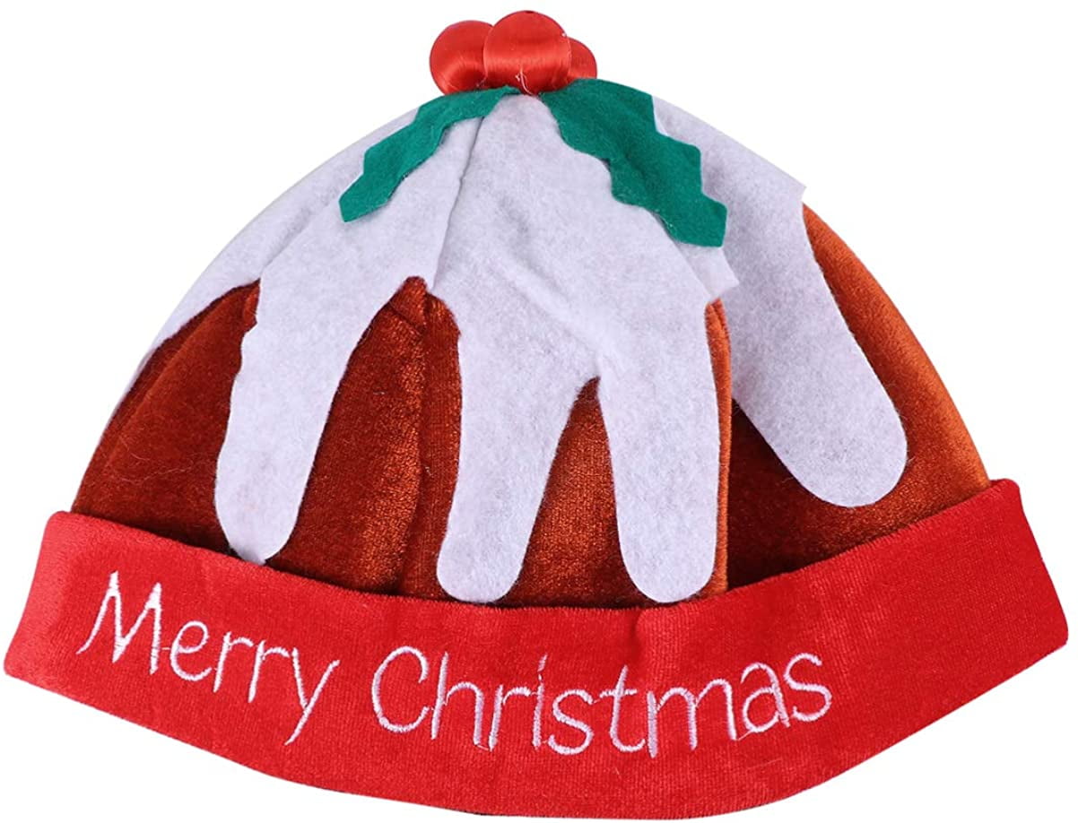 Funny Plush Hat Christmas Pudding Hat 