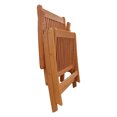 thumbnail image 4 of VIFAH Fauteuil Inclinable Pliant en Bois Dur d'Eucalyptus d'Extérieur, 4 of 7
