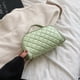 thumbnail image 3 of Bolsas de maquillaje de PU Caja de maquillaje de rejilla de diamante portátil para viajes femeninos (Verde M) Tmvgtek Cuidado Belleza, 3 of 9