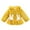 Yellow, variant on Fesfesfes Hooded Jackets Toddler Girls Solid Color Thicken Plush Cute Flowers Rabbit Ears Winter Thick Coat Cloak