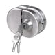 thumbnail image 1 of Double Glass Door Lock 304 Stainless Steel, Both Sides Open Frameless Door Hooks For 10-12mm Thickness Glassa - Mishan, 1 of 5