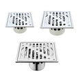 thumbnail image 2 of lanema Stainless Steel Shower Square Drain Plug Cover Trap Anti-Odor Bathroom Floor Strainer Grate Waste Tile Insert Anti Clogging Sink Water Filter, 2 of 6