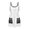 thumbnail image 5 of NMMUED Two Piece Sets for Women Womens Short Sets Tank Top and Shorts Set Women Summer Outfits for Women Matching Sets Women Clothing, White XL, 5 of 5