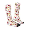 thumbnail image 3 of Daiia Sports Socks Tulips Flowers Printed Novelty Crew Socks for Men Women Knee High Socks Cotton Socks Soft & Breathable Support Unisex Socks, 3 of 9