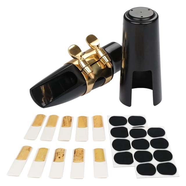 Kit de boquillas para saxofón alto Yoklili con ligadura metálica 2.5