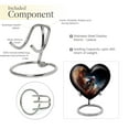 thumbnail image 4 of Cycling Heart Shaped Urn Stand, Heart Urns for Ashes, Small Heart Urn, Keepsake Urns For Human Ashes, Cremation Urn For Human Ashes, Small Urns for Human Ashes, Mini Urns For Ashes, 3inch, 1Pc, 4 of 5