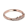thumbnail image 3 of 0.25ct Aurora Diamond Moissanite 10K Rose GoldWedding Band, 3 of 4