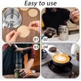 thumbnail image 4 of Monebena  500 PCS Percolator Coffee Filters Replacement Paper Round Coffee Filter Paper Unbleached Coffee Filters Espresso Coffee Filter Accessories Disposable Paper Filters for Tea Coffee Filters, 4 of 7