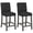 Grey, variant on Gymax 2PCS 24.5'' Counter Height Bar Stools Modern Fabric Upholstered Kitchen Chairs Beige