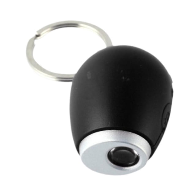 lingqin Mini Projection LED Clock Compact Toy Keyring Clock for Home Camping Bedroom Black
