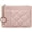 Pink, variant on Slim Front Pocket Wallets for Women RFID Blocking Leather KeyChain Wallet Credit Card Holder with Zipper Coin Pocket