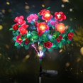 thumbnail image 2 of Solar Azalea Flowers Lights,LED Solar Flowers Lights,Solar Garden Lights Outdoor,Waterproof Solar Artificial Flower Outdoor for Garden Grave Decor（Including Artificial Flowers*1 And Solar Panels*1）, 2 of 9