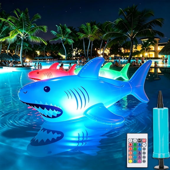 40" Solar Floating Pool Lights, Solar Powered RGB Pool Lights -16 Colors  Lighting, IP68 Waterproof Pool Lights Floating Light for Ground Pool Party,Pool Party, Bathroom, Bathtub, Garden Spa Decor.