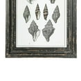thumbnail image 4 of Benjara BM219185 Rectangular Wooden Wall Art with Seashells, Black & White - Assortment of 4, 4 of 5