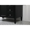 thumbnail image 5 of Elegant Decor Park Avenue 42" Metal MDF Marble Single Bathroom Vanity in Black, 5 of 8