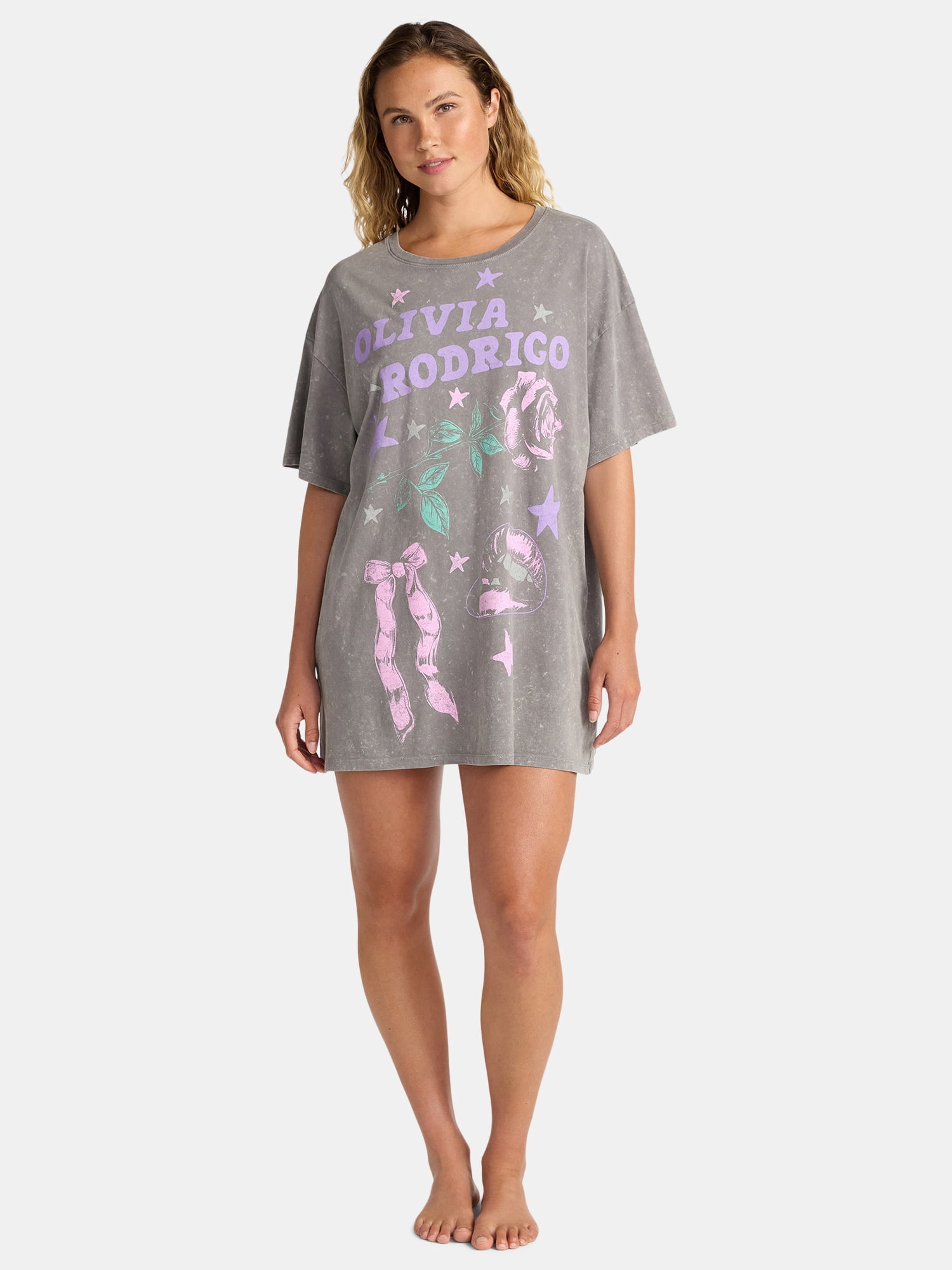 Olivia Rodrigo Women's Oversized Sleep Shirt, Sizes XS-XXXL