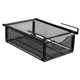 thumbnail image 1 of Cesta de almacenamiento debajo del estante, resistente, para armario, dormitorio o alacena. Diseño de gancho negro, 1 of 8