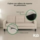 thumbnail image 5 of Sillón Sala Esquinera Izquierda Reversible Madera Tapizado Poliéster Sofá Minimalista KingsHouse beige Estandar, 5 of 8