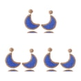 thumbnail image 2 of Pendientes retro de verano Sonducket en forma de luna Azul oscuro 1 par, 2 of 6